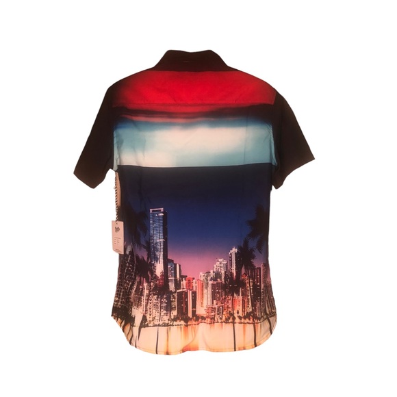 Miami Beach Men’s Medium Casual Dress Shirt.  NWT - Picture 2 of 7